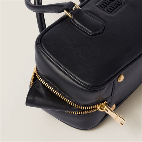 Black Arcadie Leather Bag 